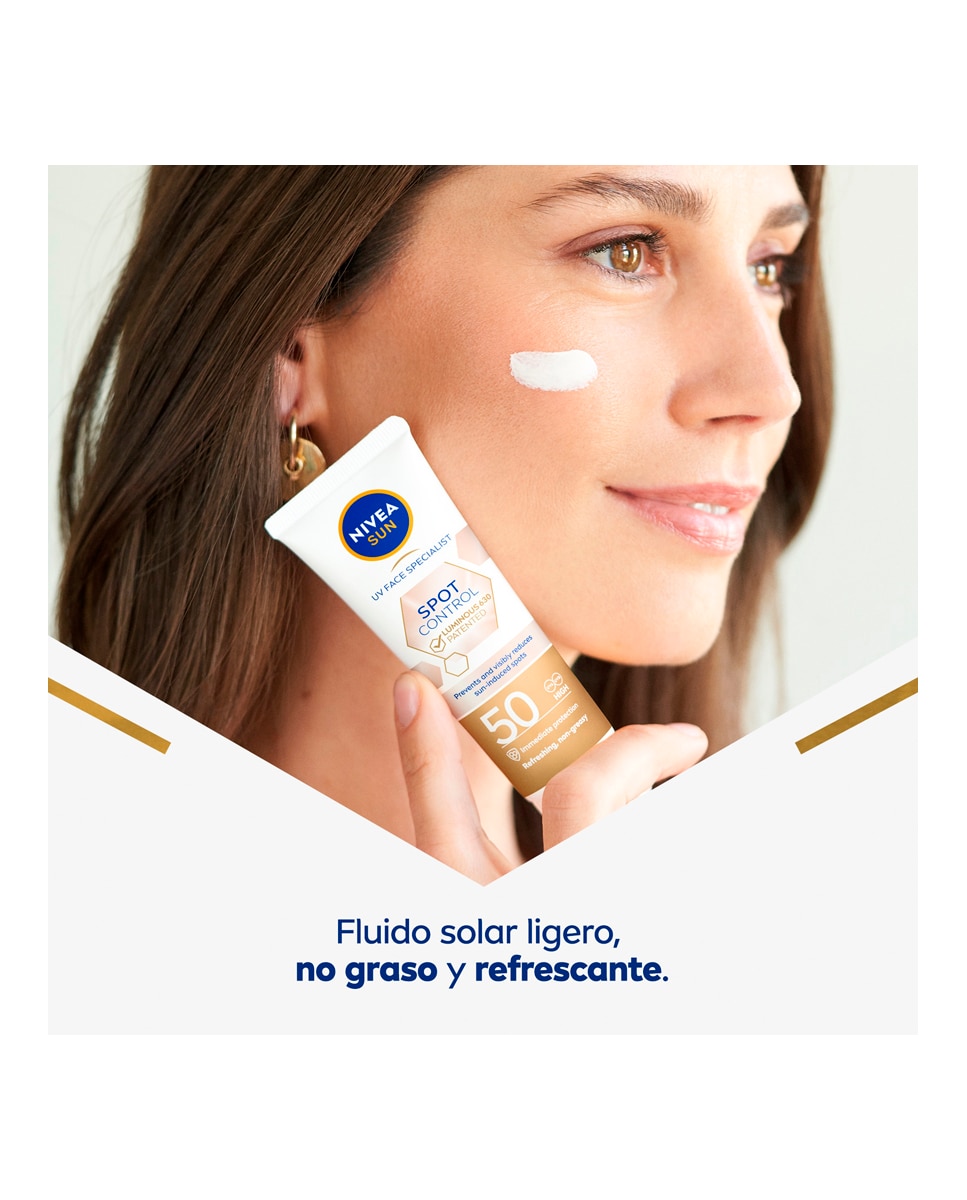 Protección Solar Facial Luminous 630 Fluido Solar Antimanchas SPF50 Nivea 4