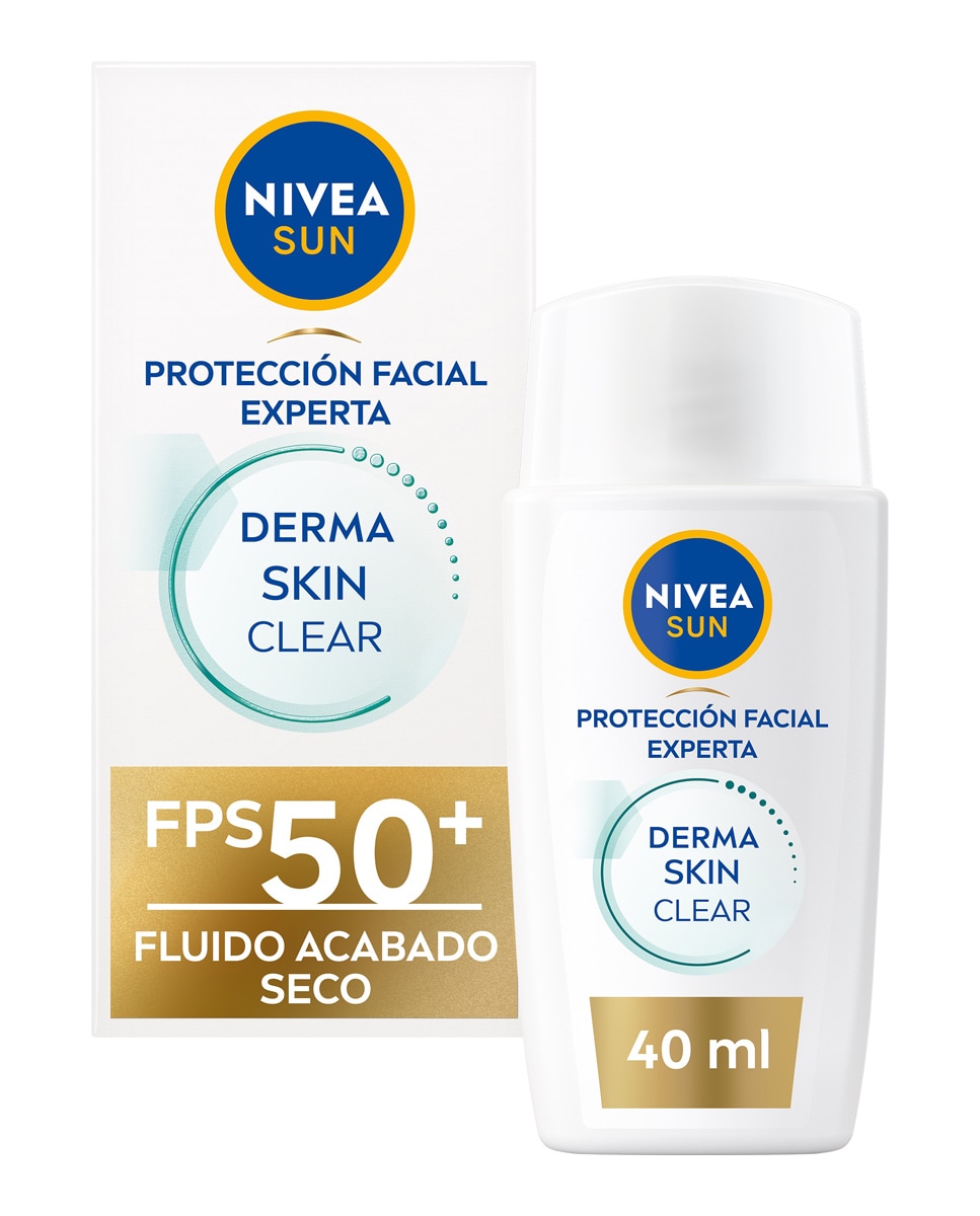 Protección Facial Derma Skin Protección Fluido Solar Facial FP50+ Nivea 1