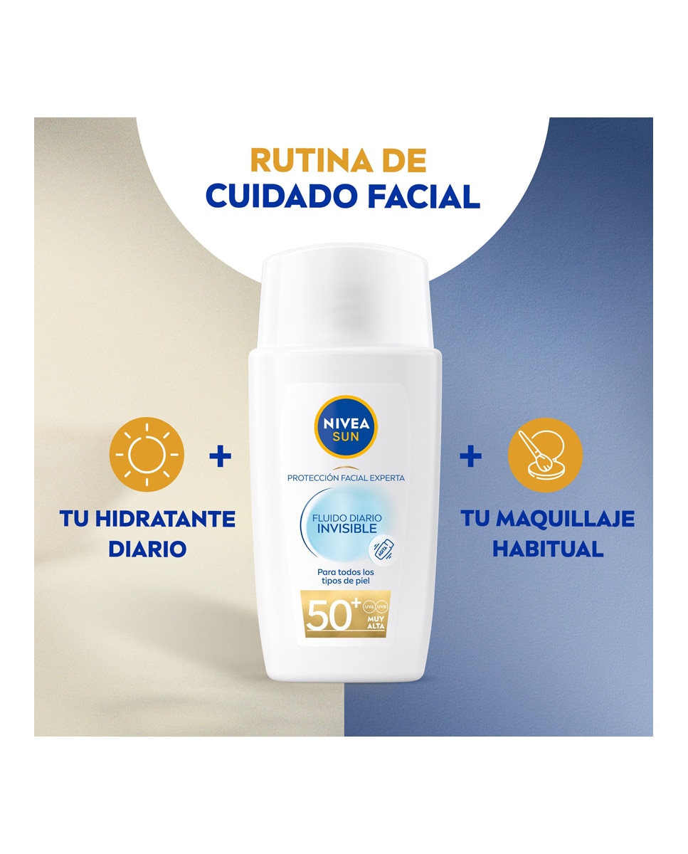 Protección Solar Facial FP50+ Fluido Diario Invisible 40 ml Nivea - 40 ml 4