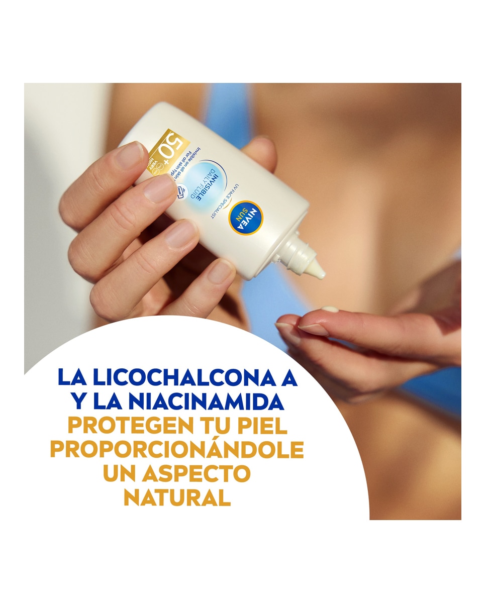 Protección Solar Facial FP50+ Fluido Diario Invisible 40 ml Nivea - 40 ml 5