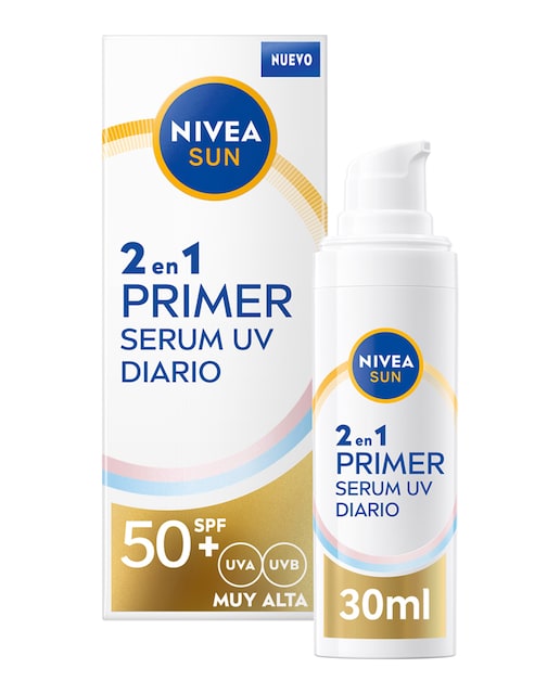 Imagen 0 de Protector Solar Facial UV Face 2in1 Daily Serum FP50+ 30 ml Nivea