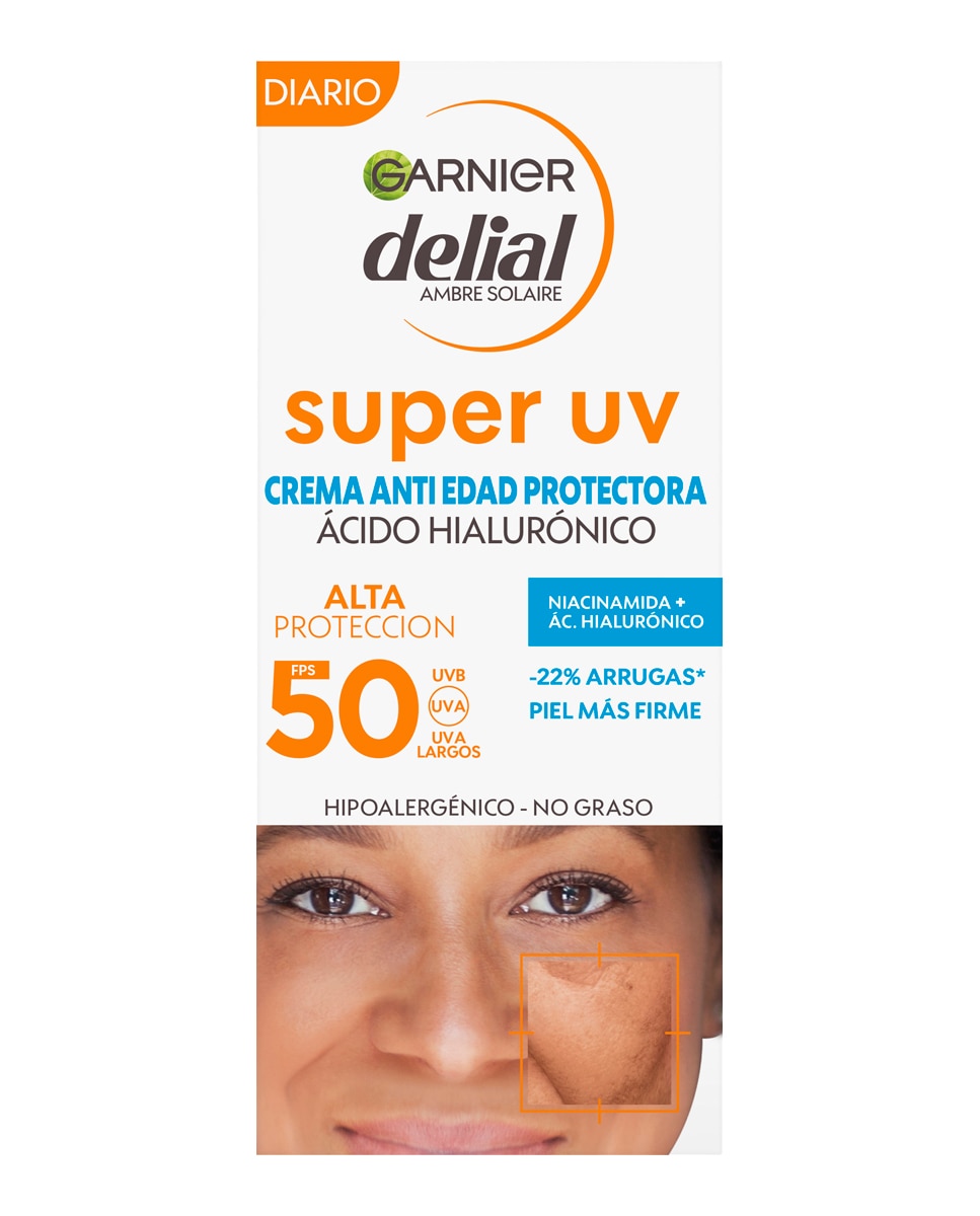 DELIAL - Crema Anti Edad Protectora Diaria con Ácido Hialuronico 50 ml Delial.