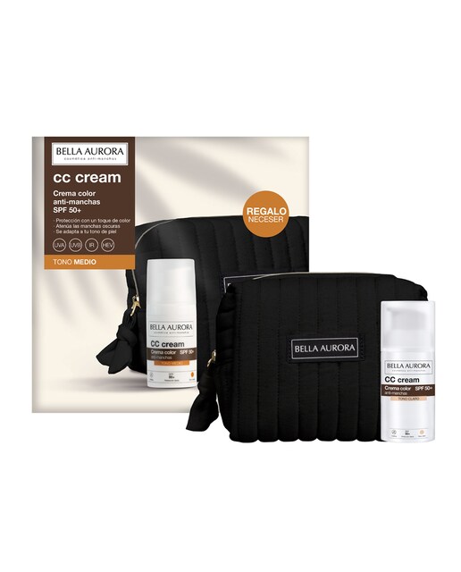 Imagen 0 de Pack Cc Cream Antimanchas Spf50+ Tono Medio Bella Aurora