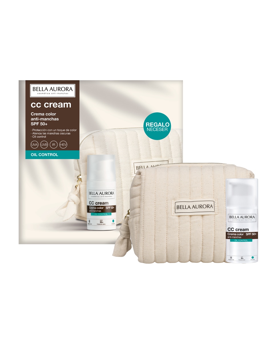 Imagen 1 de Pack Cc Cream Antimanchas Spf50+ Oil Control Bella Aurora - 30 ml