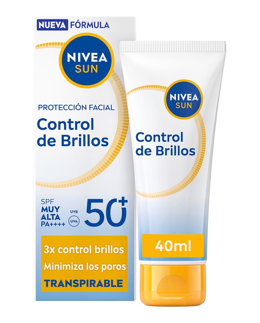 Protección Facial Uv Control De Brillos Transpirable Spf 50+ Nivea 2