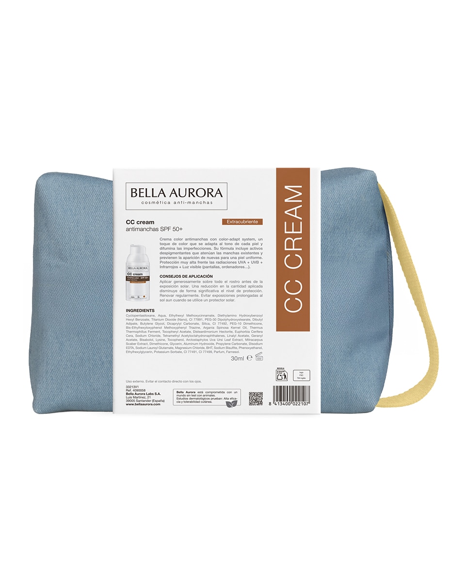 Estuche Regalo Solar Cc Cream Extracubriente Bella Aurora 3