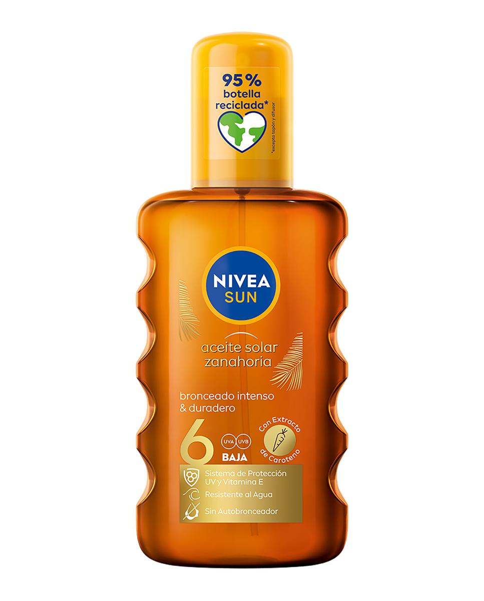 Aceite Solar en Spray Zanahoria FP 6 200 ml Nivea - 200 ml 1