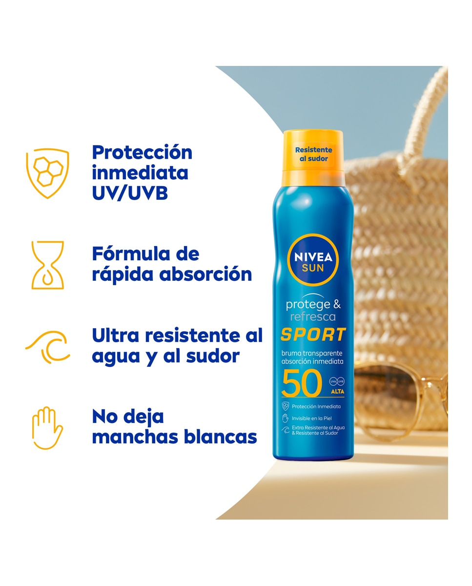 Spray Bruma Solar Invisible FP 50 Protege & Refresca 200 ml Nivea - 200 ml 2