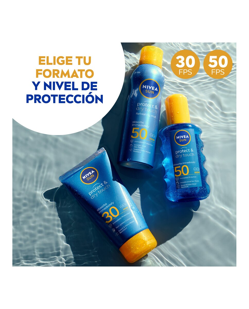 Spray Solar Invisible FP 30 Protege & Refresca 200 ml Nivea - 200 ml 5