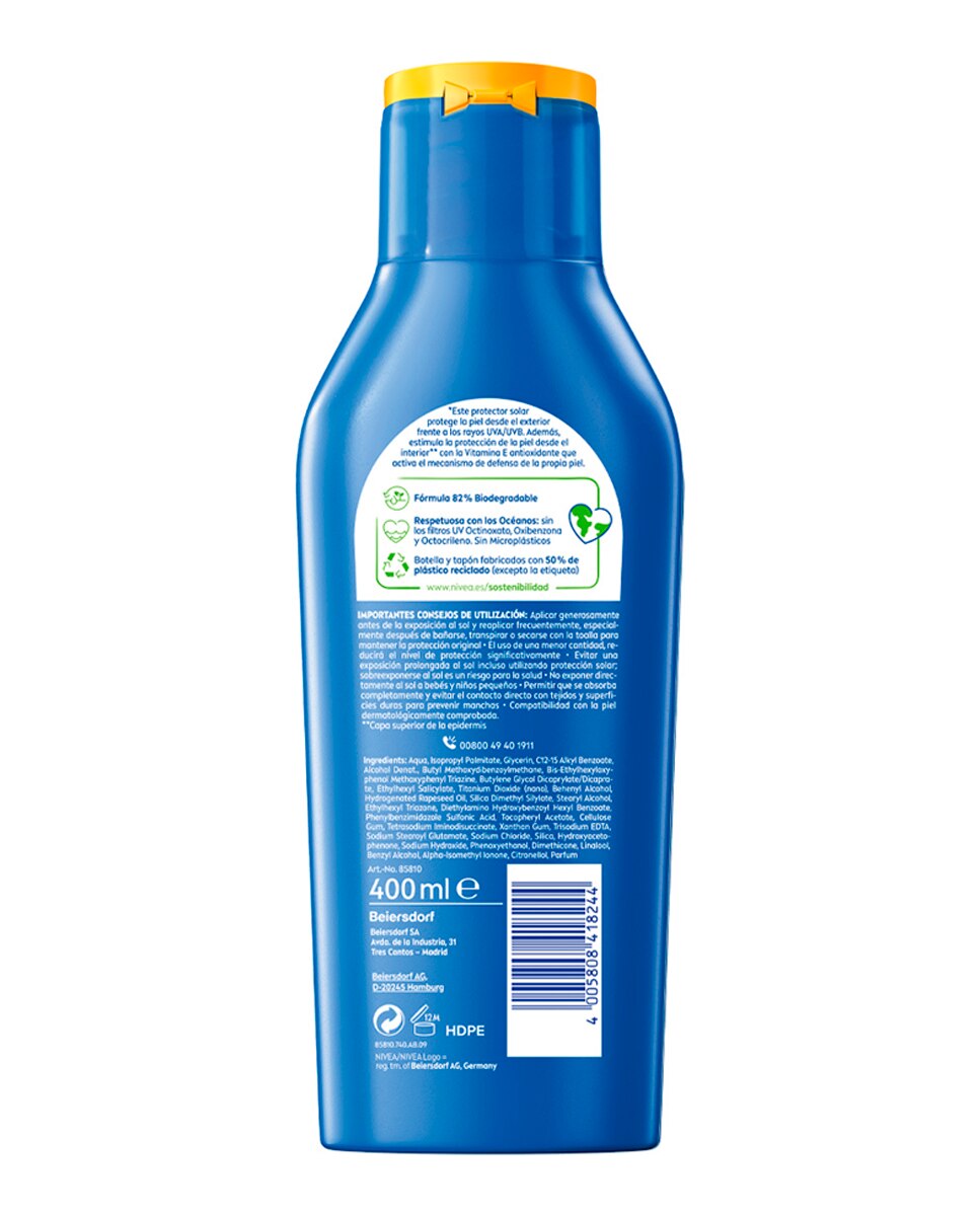Leche Solar Hidratante FP 30 Protege & Hidrata 400 ml Nivea - 400 ml 2