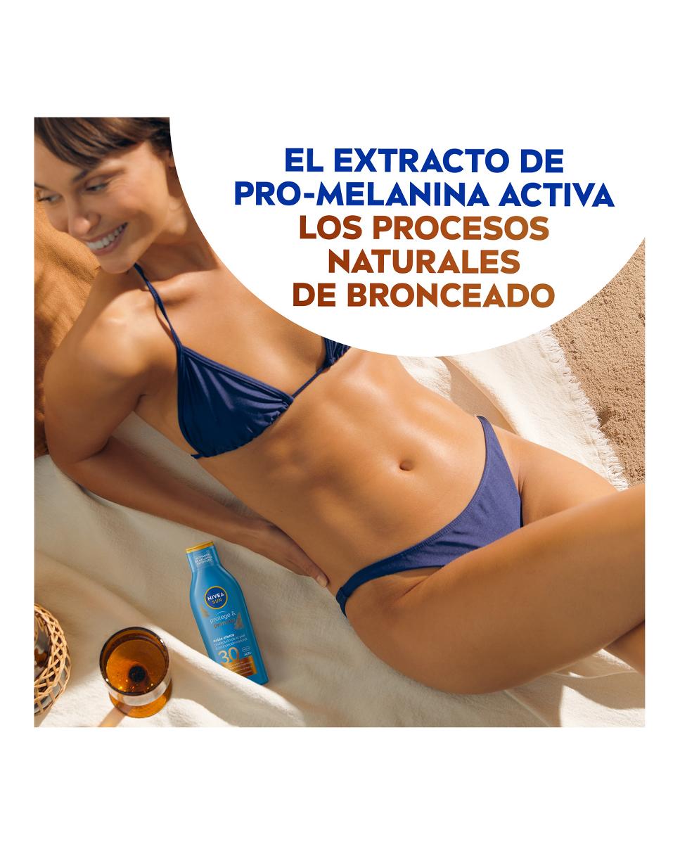 Leche Solar Activadora del Bronceado FP 30 Protege & Broncea 200 ml Nivea - 200 ml 5