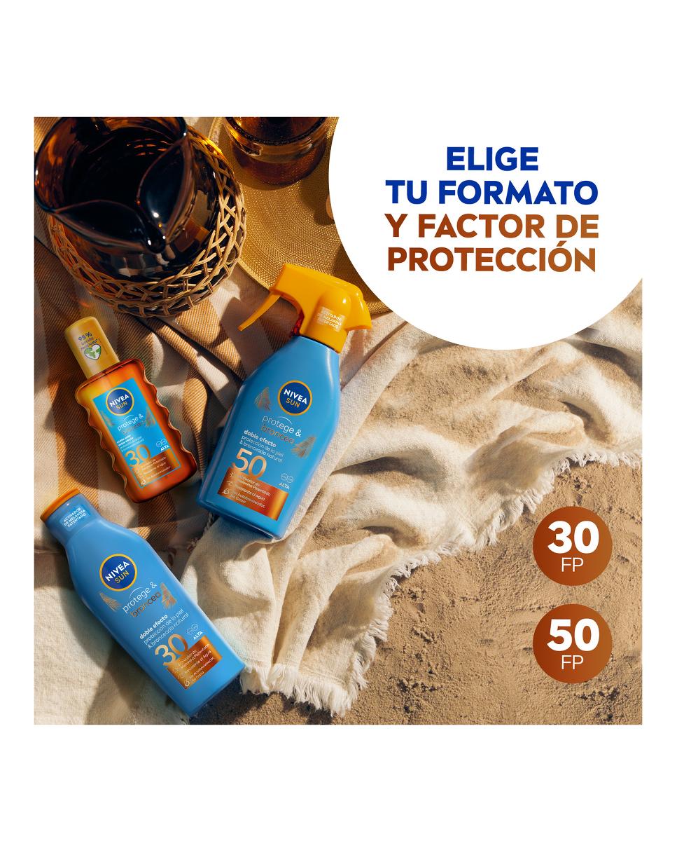Leche Solar Activadora del Bronceado FP 30 Protege & Broncea 200 ml Nivea - 200 ml 6