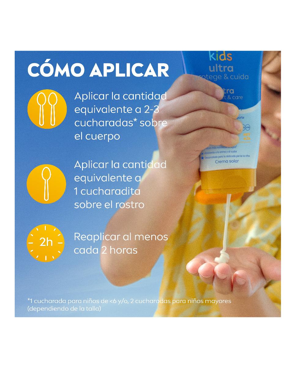Loción Solar FP50+ Kids Ultra Protege & Cuida 150 ml Nivea - 150 ml 6