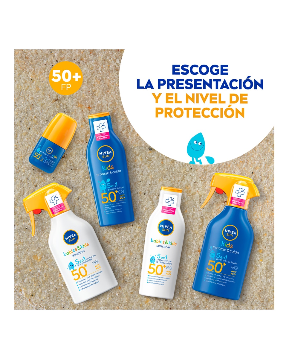 Protector Solar Infantil Spray Sensitive FP 50+ Nivea 5