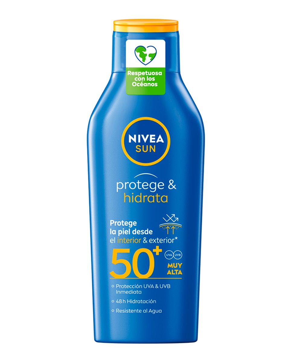 Leche Solar Hidratante FP 50+ Protege & Hidrata 400 ml Nivea - 400 ml 1
