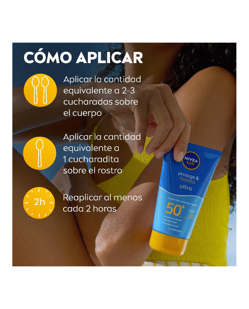 Crema Solar FP50+ Protege & Hidrata Ultra 150 ml Nivea - 150 ml 6