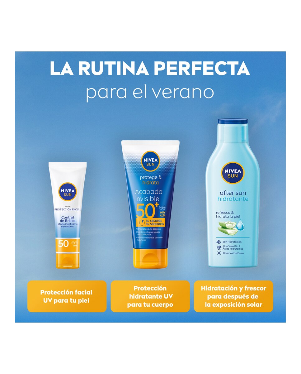 Imagen 6 de Protector Solar Corporal P&M Lotion Invisible FP50+ 150 ml Nivea - 150 ml