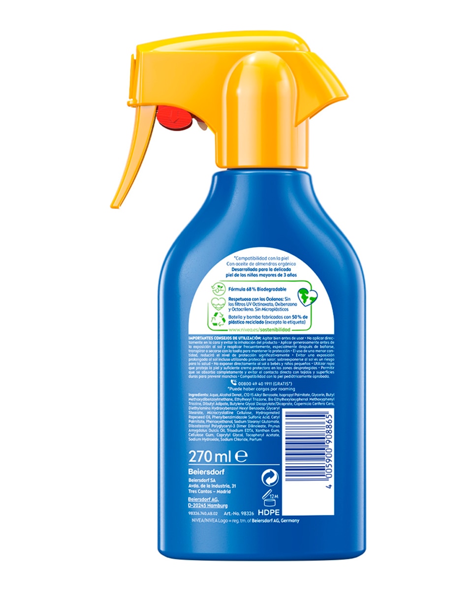 Spray Solar FP50 Niños Protege & Cuida 270 ml Nivea - 270 ml 2
