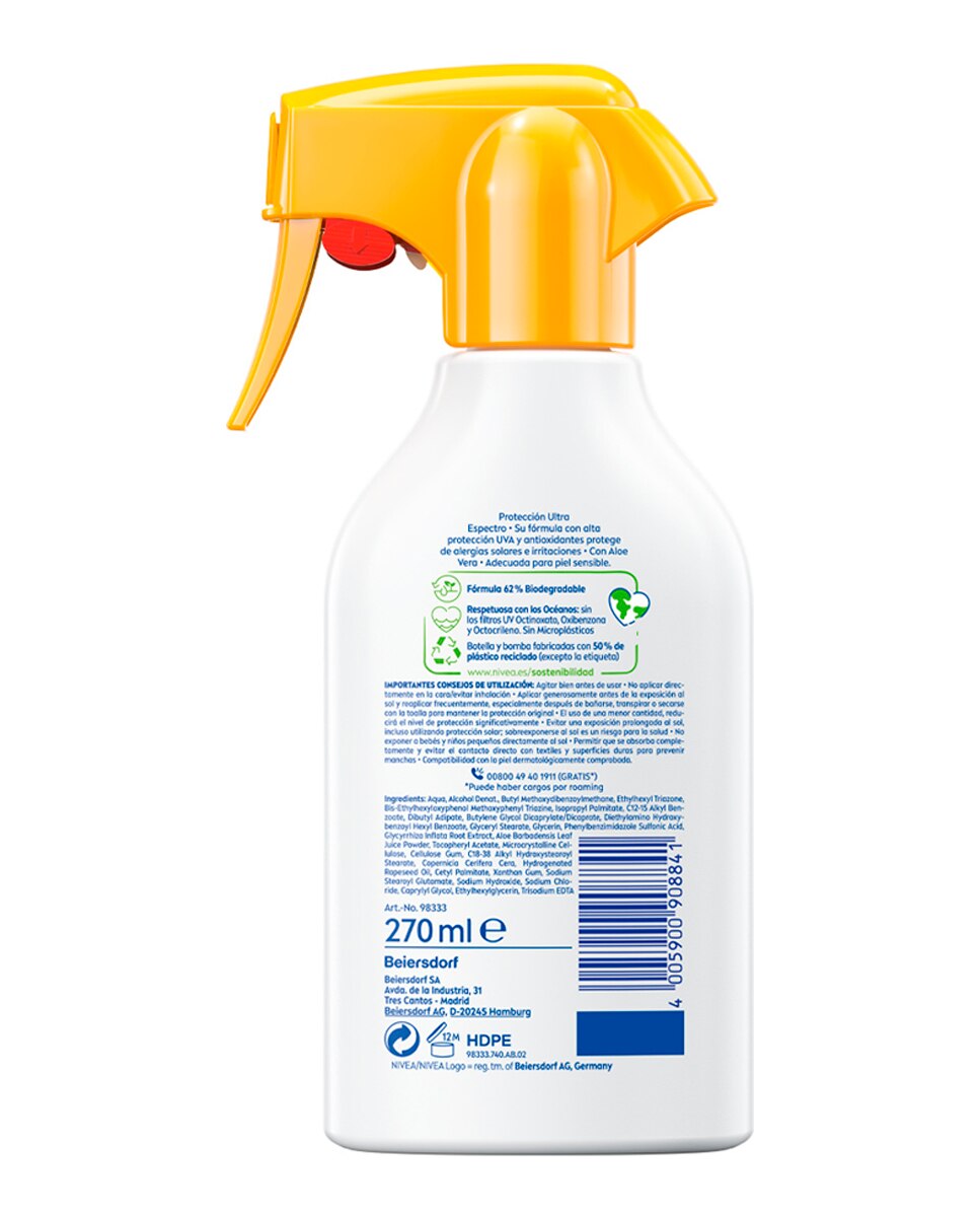Spray FP50+ Sensitive Antialergias Solares Nivea - 270 ml 2