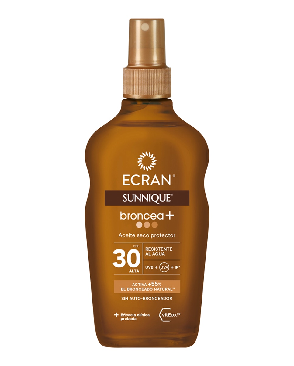 Imagen 0 de Aceite Protector Fps 30  Sunnique Broncea+ 200 ml Ecran