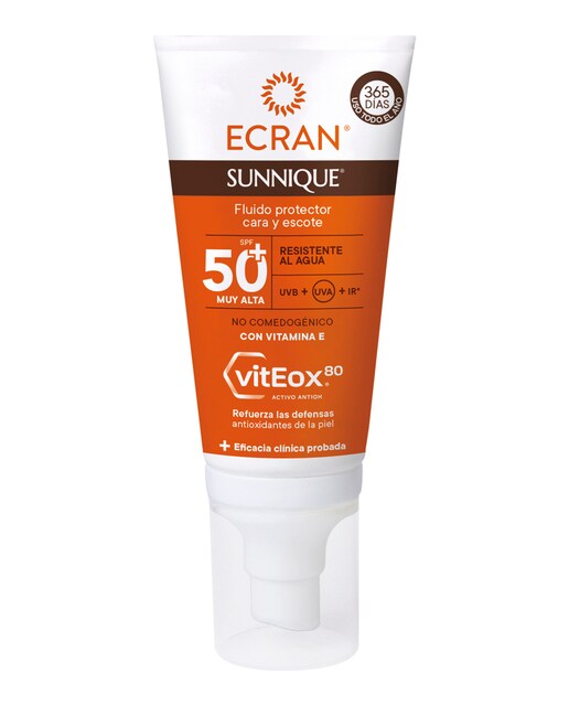 Imagen 0 de Fluido Protector Cara Y Escote Fps 50+ Sunnique 50 ml Ecran
