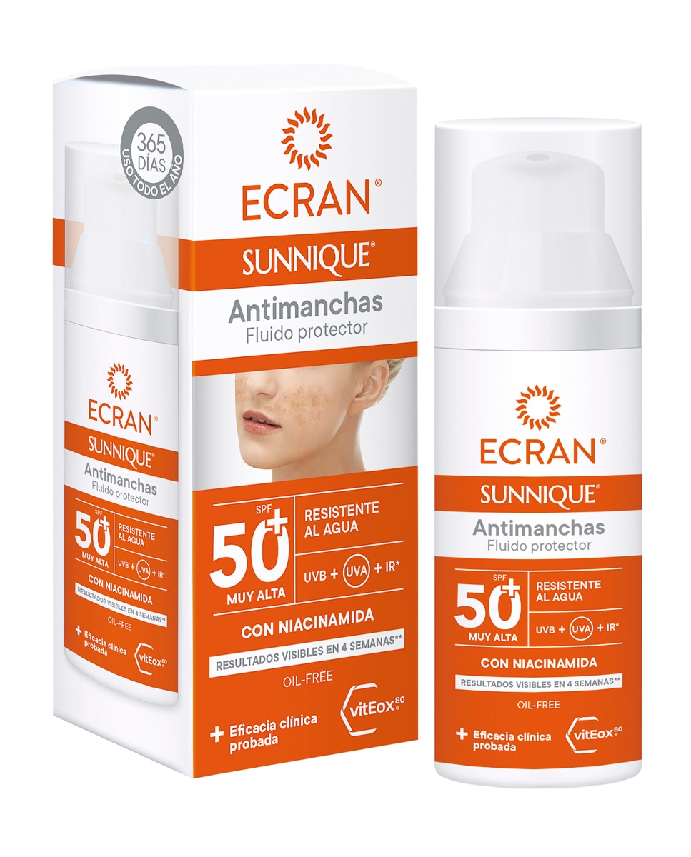 Fluido Protector Antimanchas Fps 50+ Sunnique 50 ml Ecran - 50 ml 2