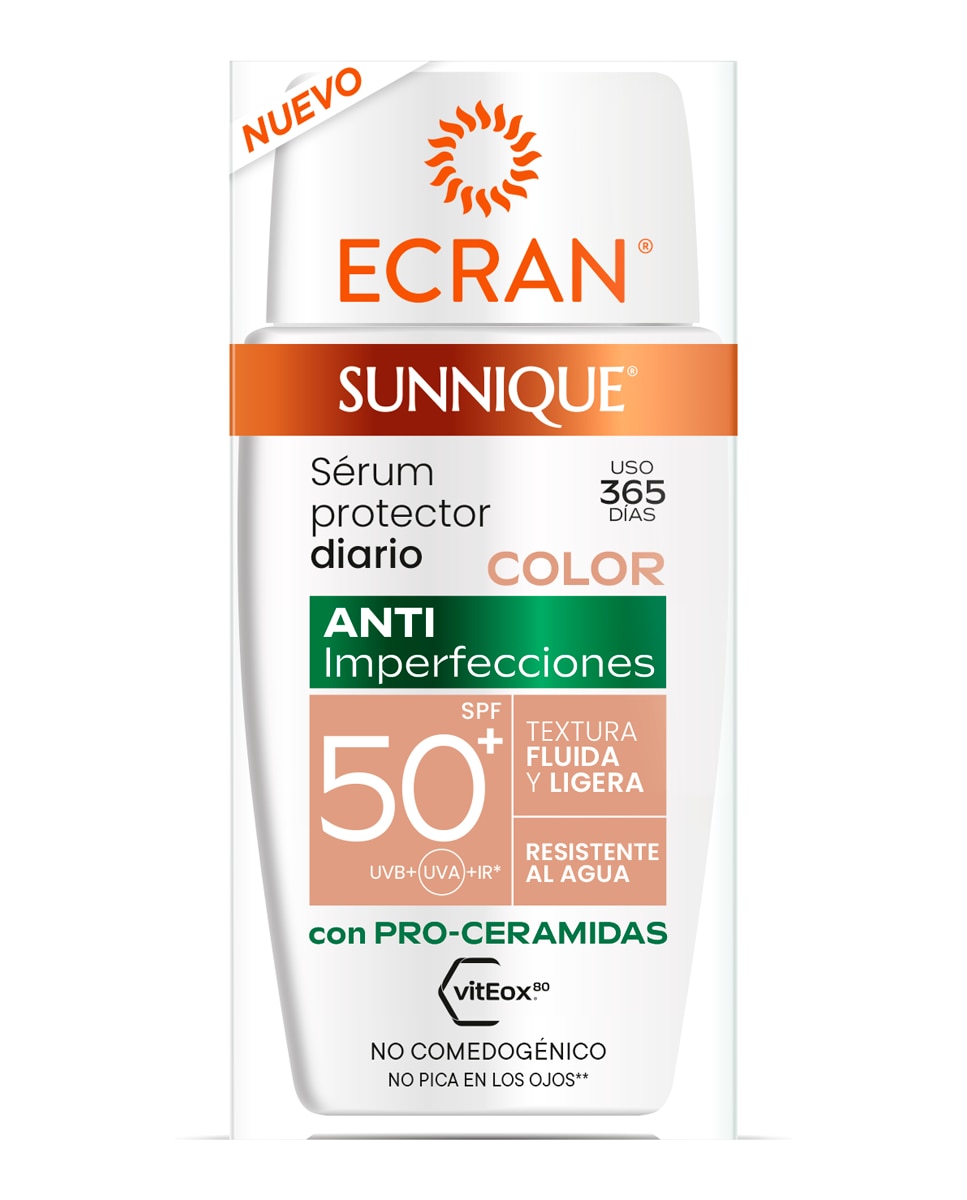 Serum Protector Anti-Imperfecciones Color Fps 50+ Sunnique Ecran - 40 ml 3