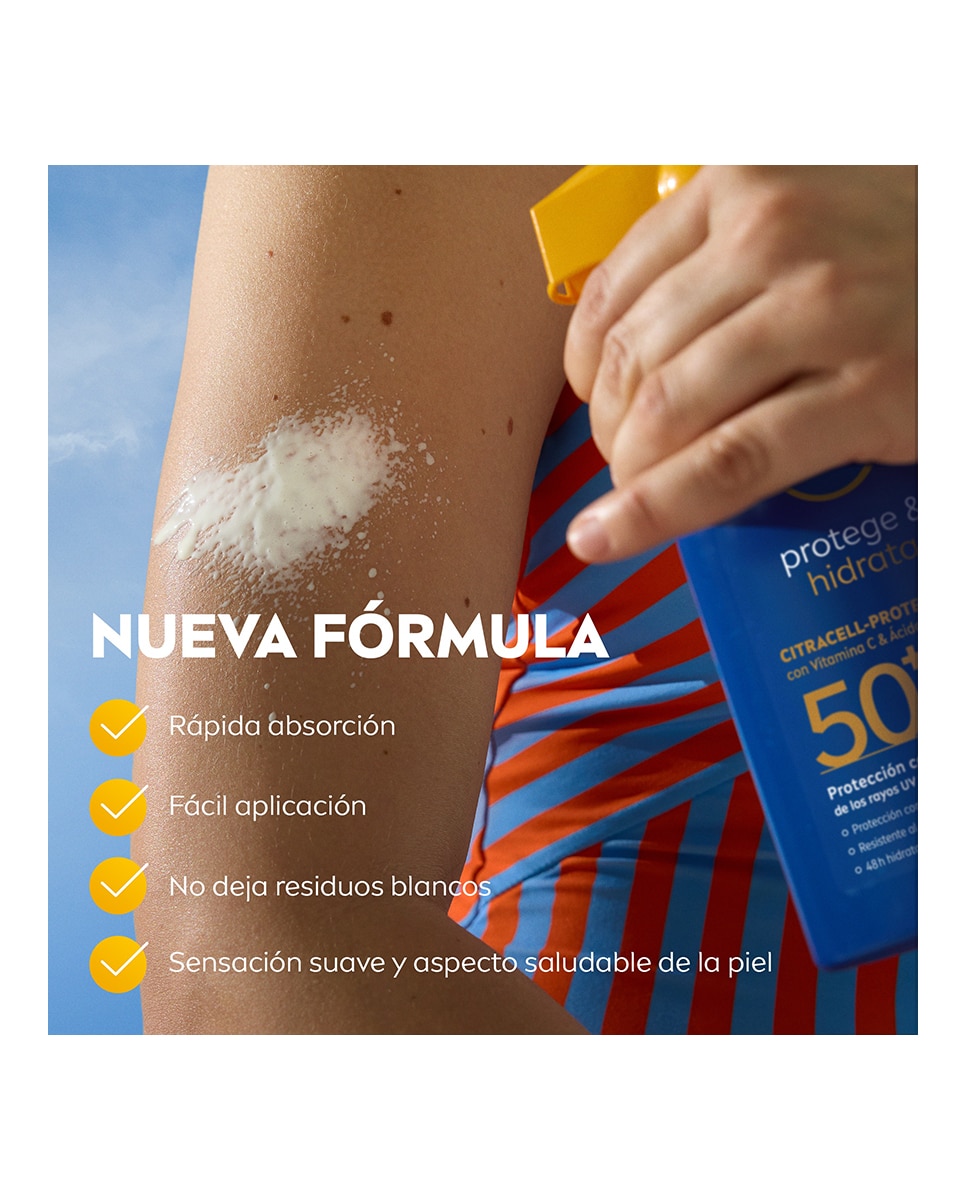 Spray Solar Protege & Hidrata Spf 50 250 Ml Nivea 5