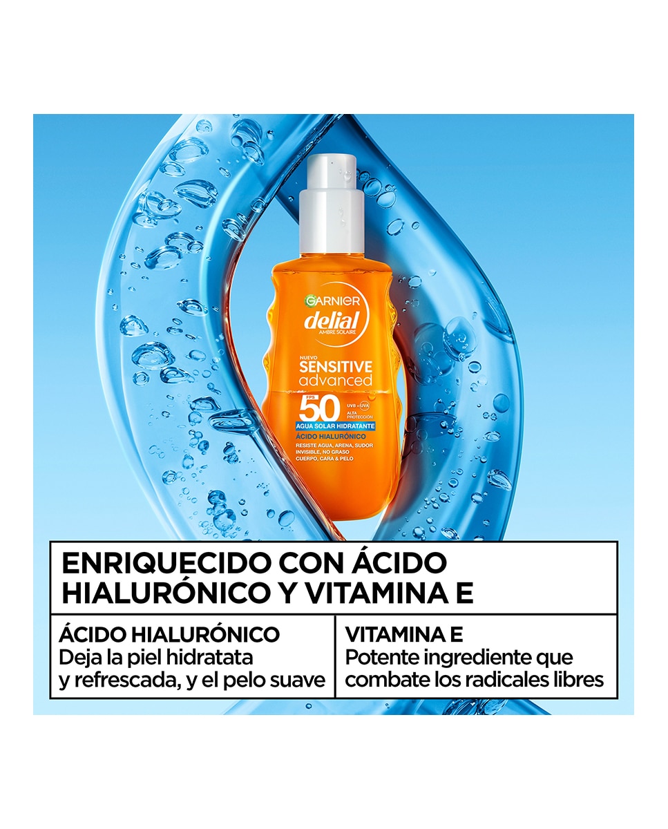 Agua Solar Hidratante Sensitive Advanced Fps 50 150Ml Garnier Delial - 150 ml 4