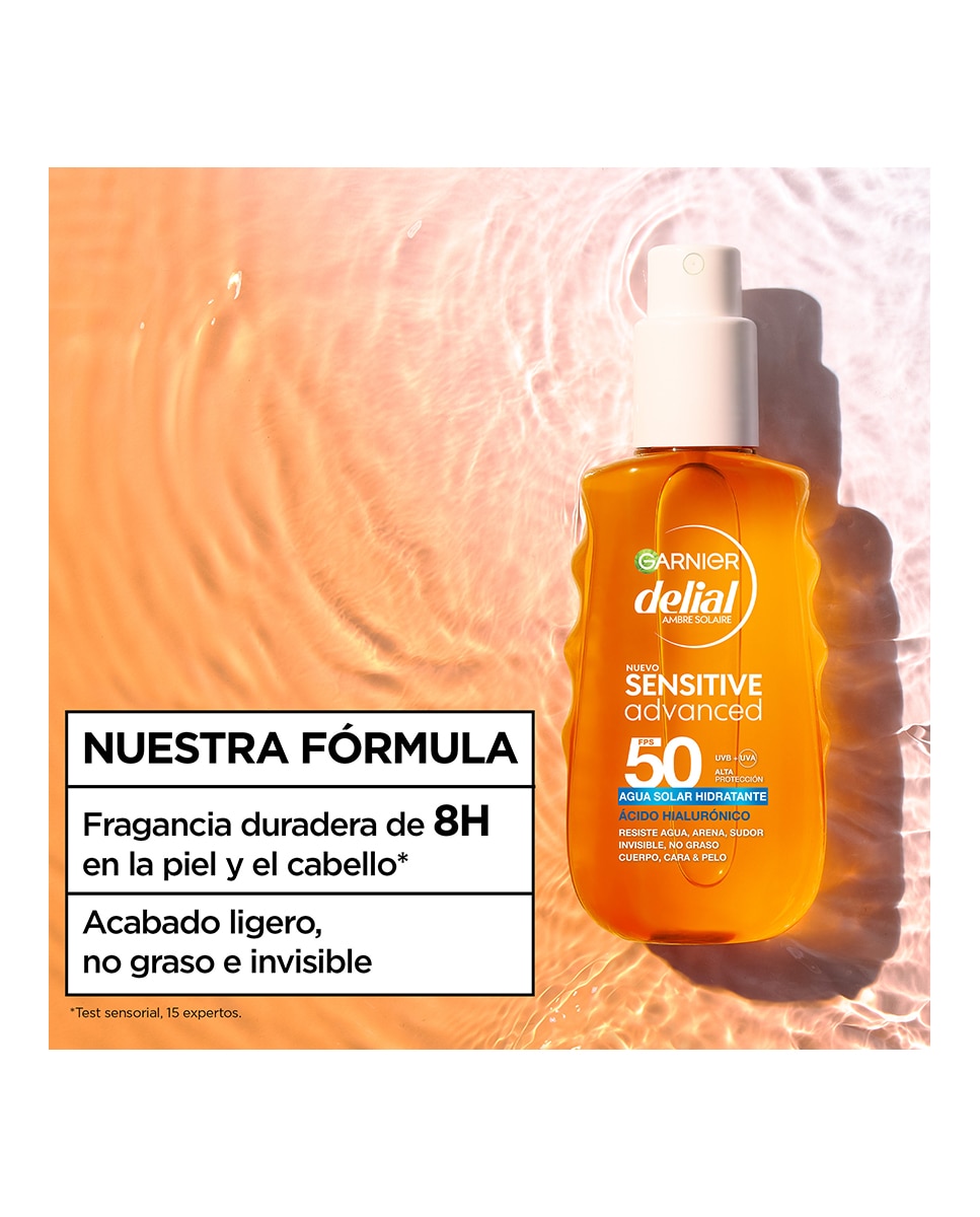 Agua Solar Hidratante Sensitive Advanced Fps 50 150Ml Garnier Delial - 150 ml 6