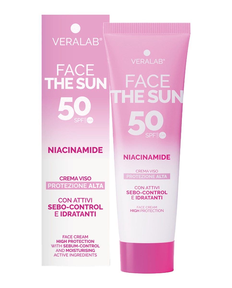 Protector Solar Facial Face The Sun Acido Ialuronico 50 ml Veralab - 50 ml 1