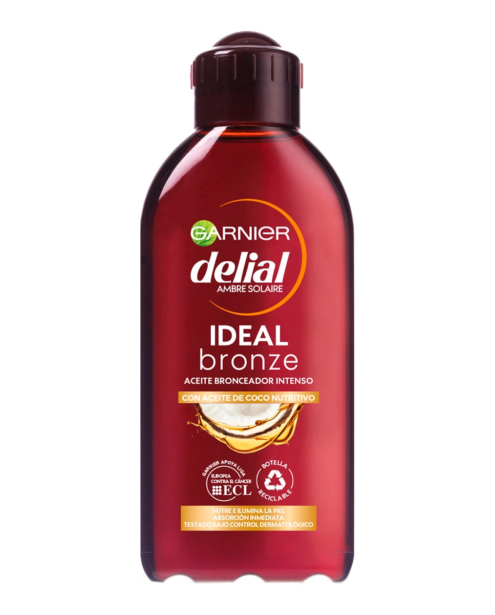 DELIAL - Aceite Bronceador Intenso con Aceite de Coco Nutritivo 200 ml Delial.
