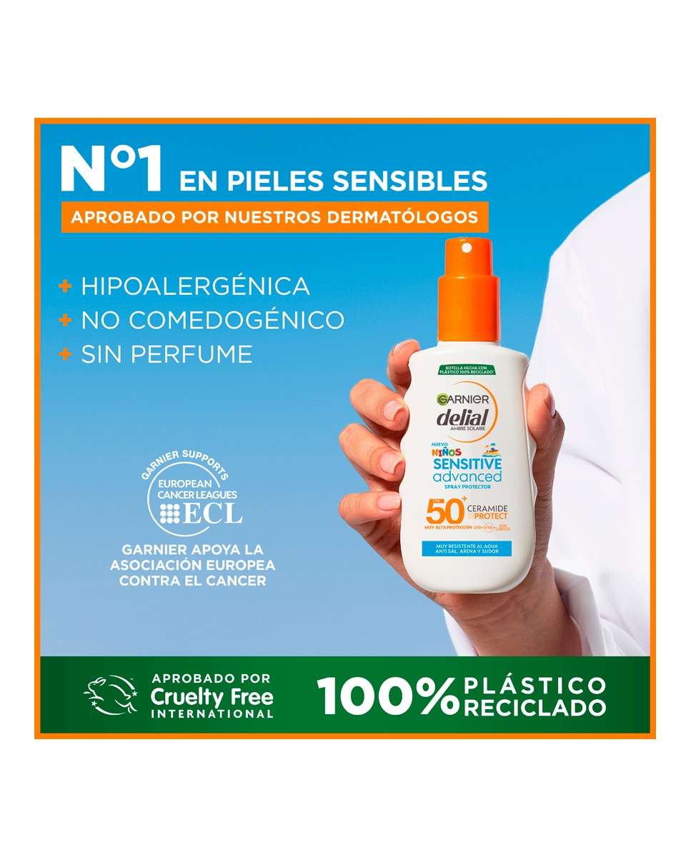 Spray Protector Solar para Niños Sensitive Advanced 150 ml Delial - 150 ml 6