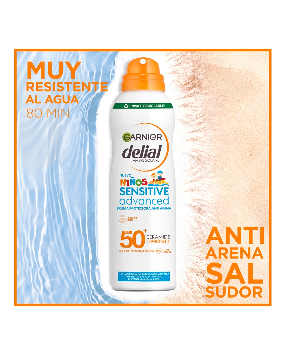 Imagen 3 de Bruma Protectora Sensitive Advanced Anti Arena 150 ml Delial - 150 ml