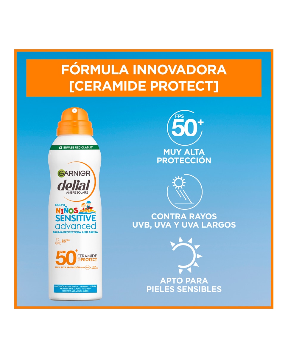 Imagen 5 de Bruma Protectora Sensitive Advanced Anti Arena 150 ml Delial - 150 ml