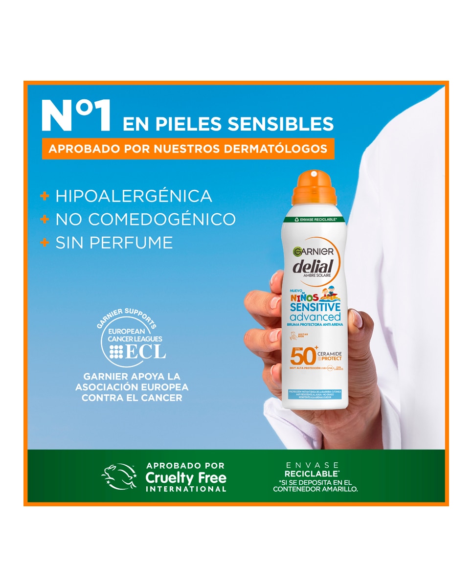 Imagen 7 de Bruma Protectora Sensitive Advanced Anti Arena 150 ml Delial - 150 ml
