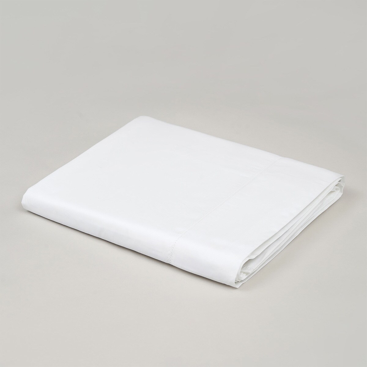 Sábana encimera algodón egipcio 200 hilos Tacto Bassols - Blanco Cama 90 cm Blanco-3