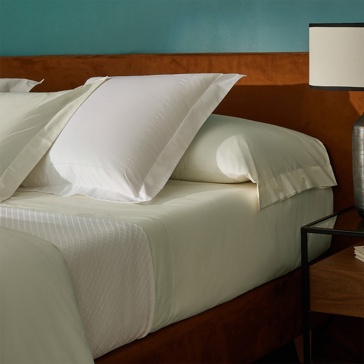 Sábana encimera algodón egipcio 200 hilos Tacto Bassols - Natural Cama 90 cm Natural-1