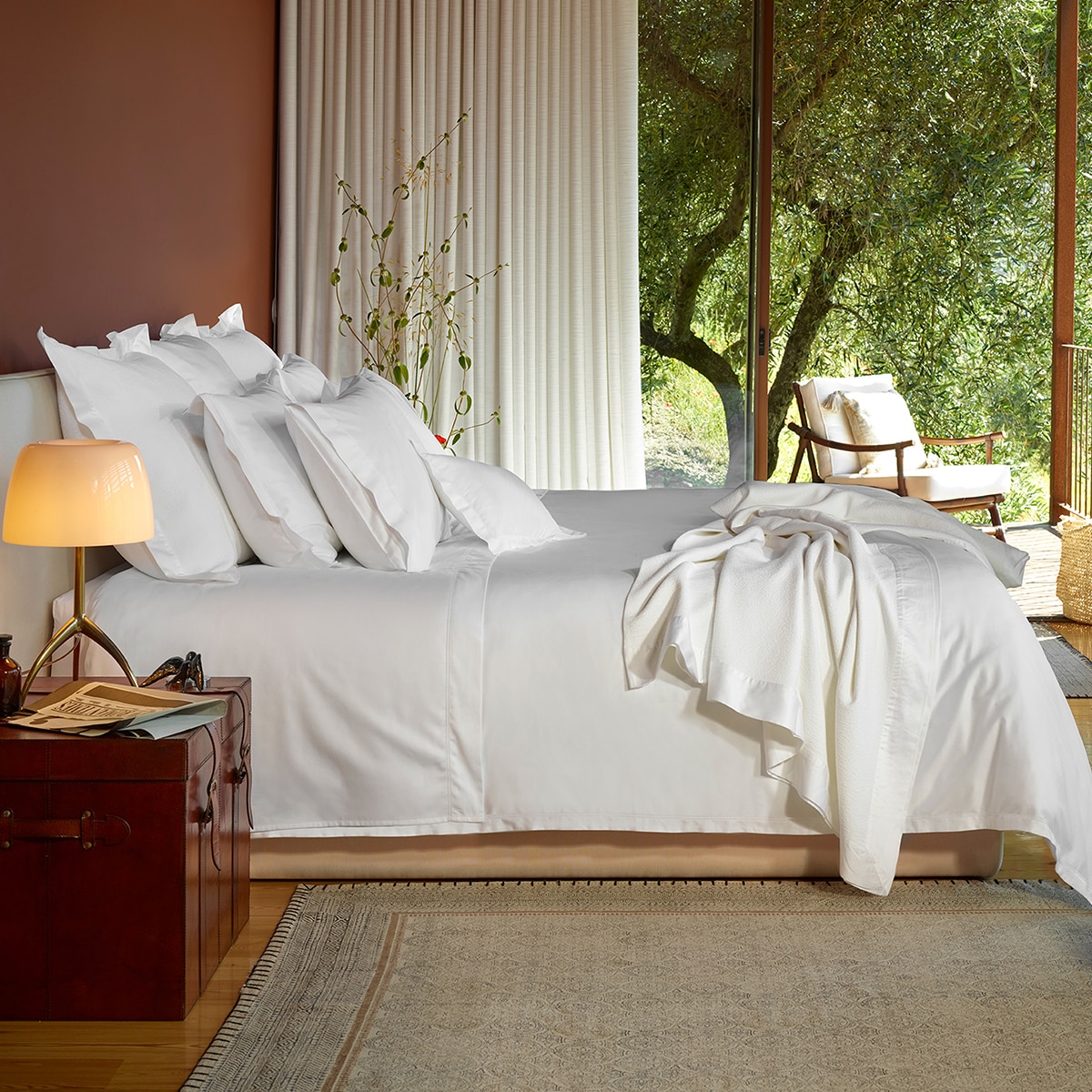 Imagem 0 de Conjunto de Capa de Edredão em Algodão Egípcio Acetinado - 1000 fios
