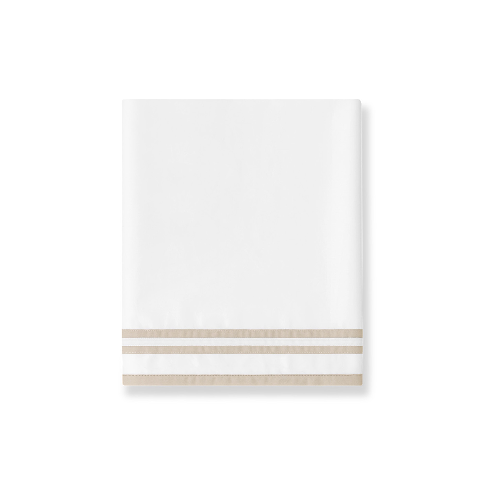Conjunto de Lençóis de Cetim de Algodão Egípcio 400 Fios Sonata Bege-2