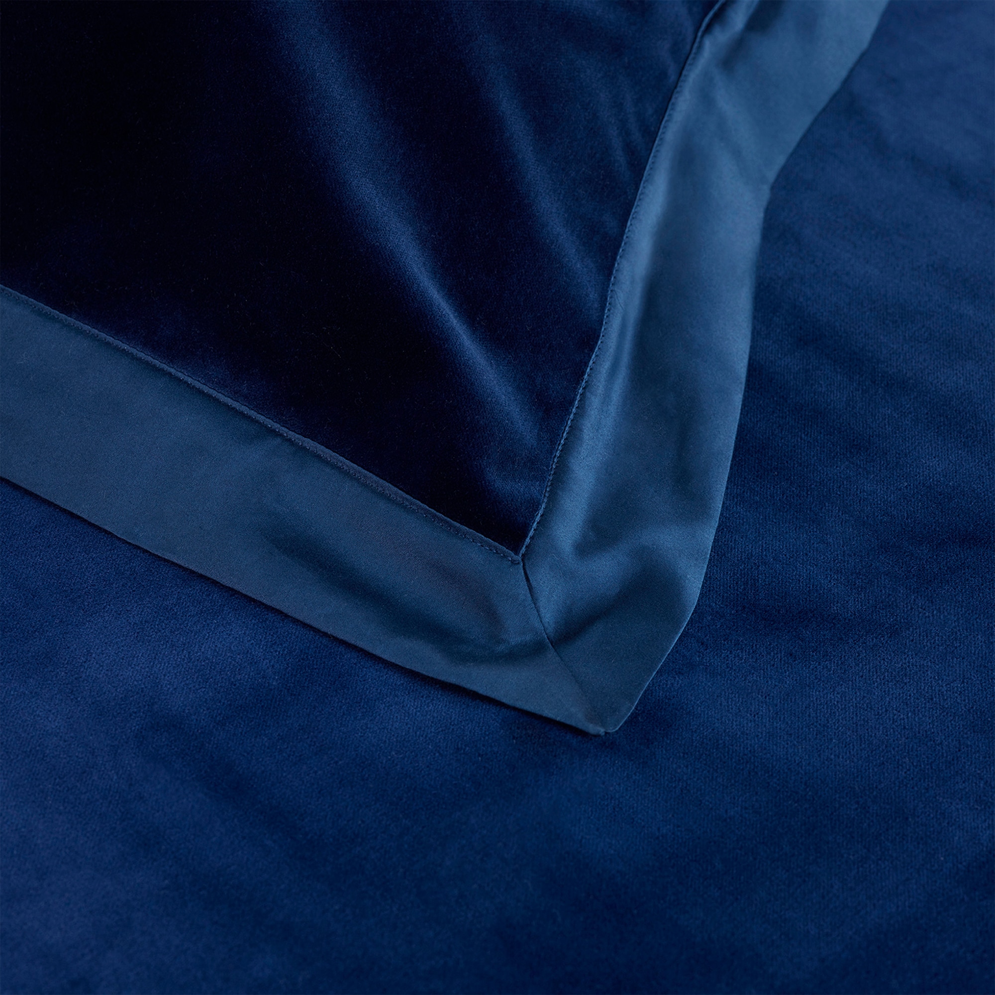 Funda de cuadrante algodón terciopelo Cirus Amalia Home Collection - Azul marino 60 x 60 cm Azul marino-3