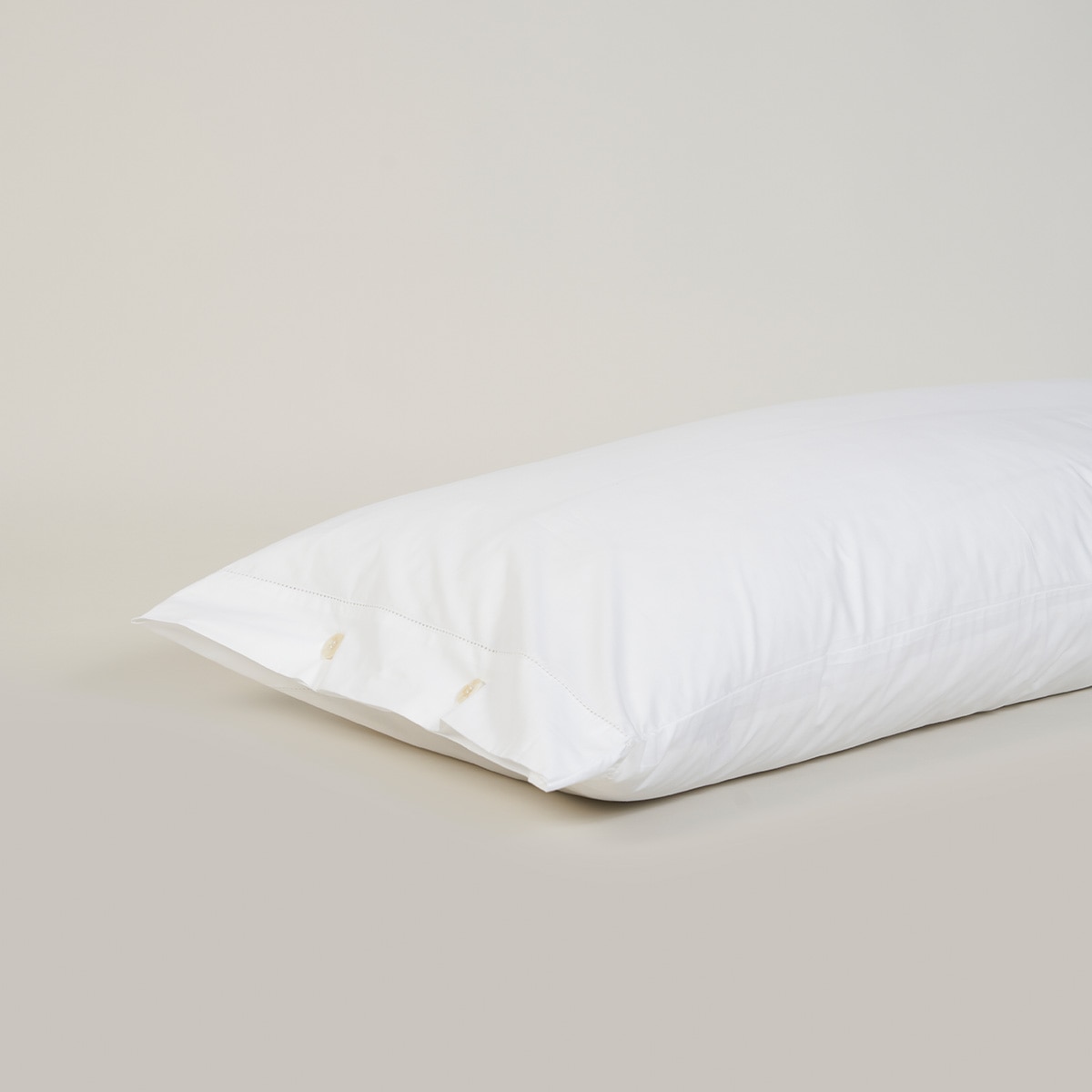 Funda de almohada algodón egipcio 200 hilos Tacto Bassols - Blanco Set de 2 fundas 50 x 85 cm Blanco-2