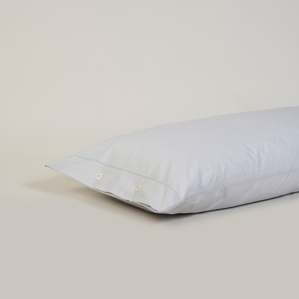 Funda de almohada algodón egipcio 200 hilos Tacto Bassols - Gris Set de 2 fundas 50 x 85 cm Gris-2