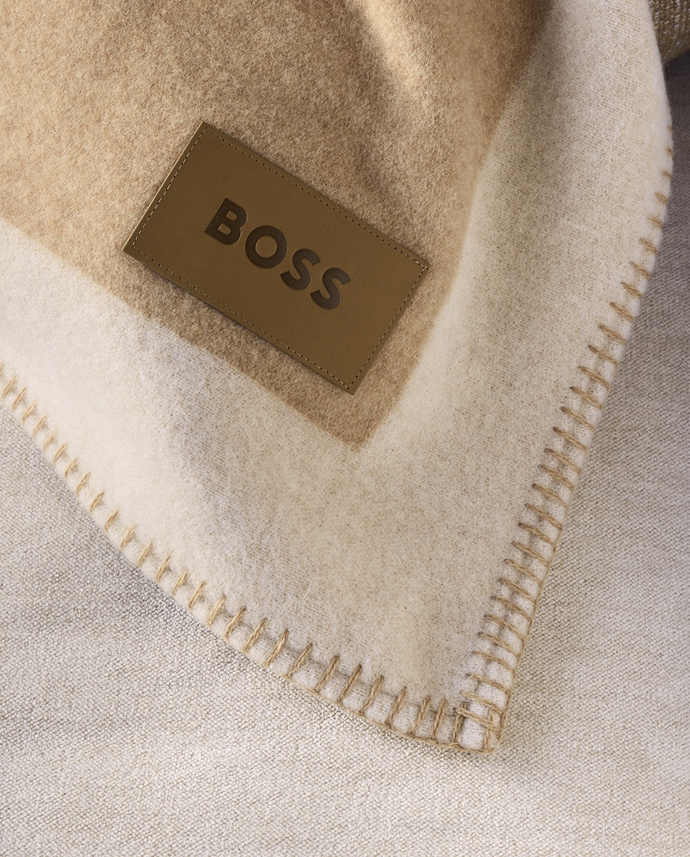 Manta decorativa Signature Hugo Boss - Beige Beige-2