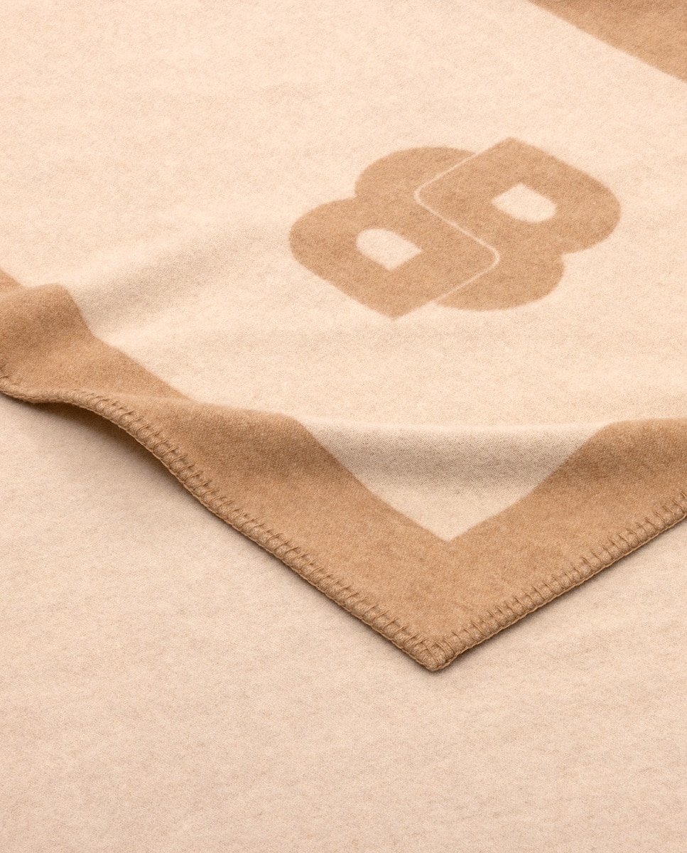 Manta decorativa Signature Hugo Boss - Beige Beige-4