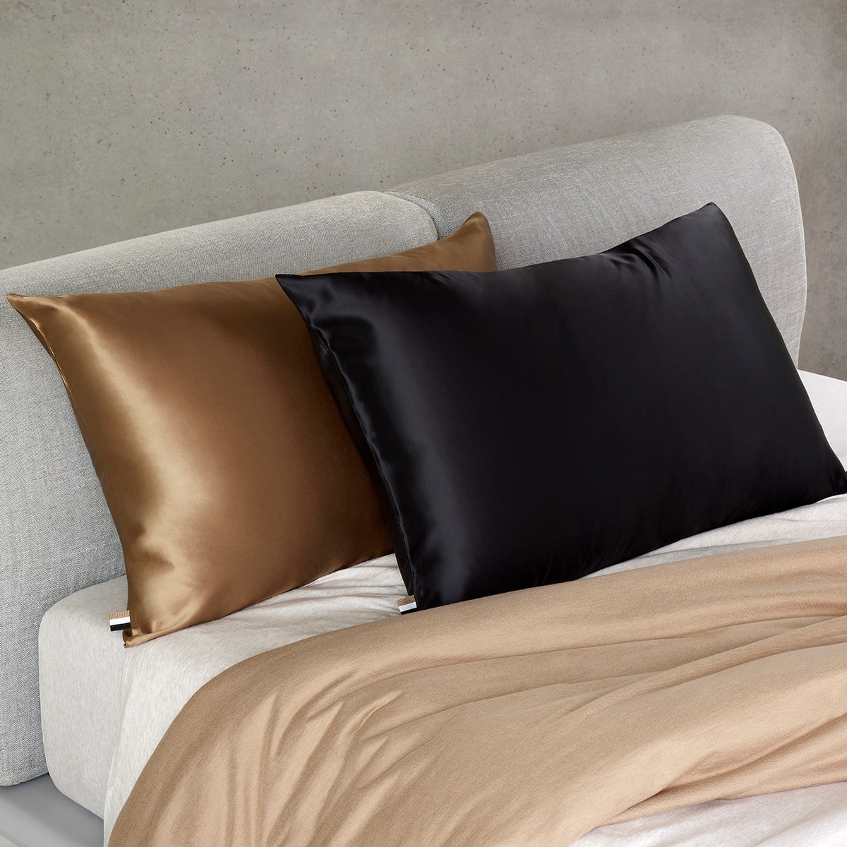 Funda de almohada seda Silk Sham Hugo Boss - Camel 50 x 75 cm Camel-7