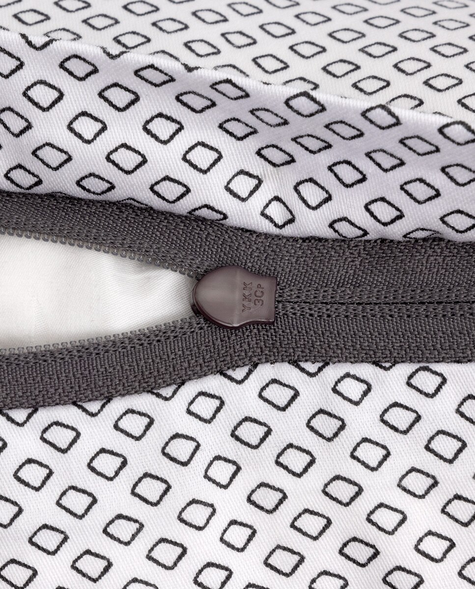 Funda de cuadrante algodón satén Logan Hugo Boss - Gris Gris-2