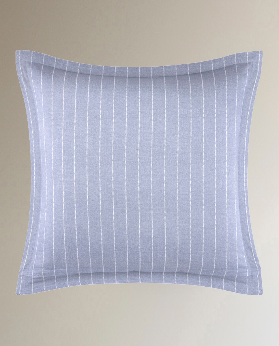 Capa de Almofada de Algodão Acetinado Azure Mist Azul-2