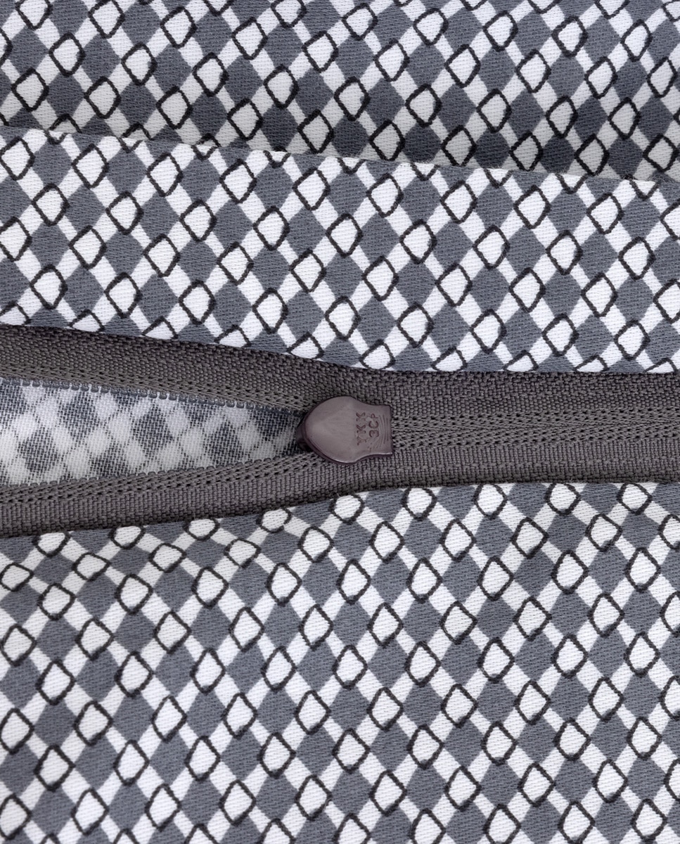 Funda nórdica algodón satén Logan Hugo Boss - Gris Cama 90 cm Gris-5