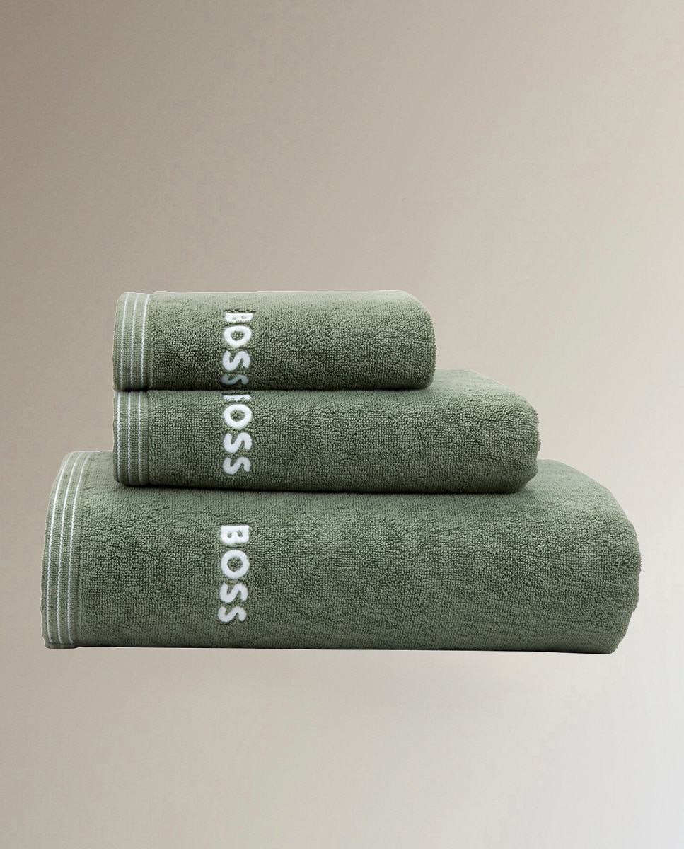 Toalla de baño algodón 600 gr/m2 Edge - Verde Tocador Verde-1